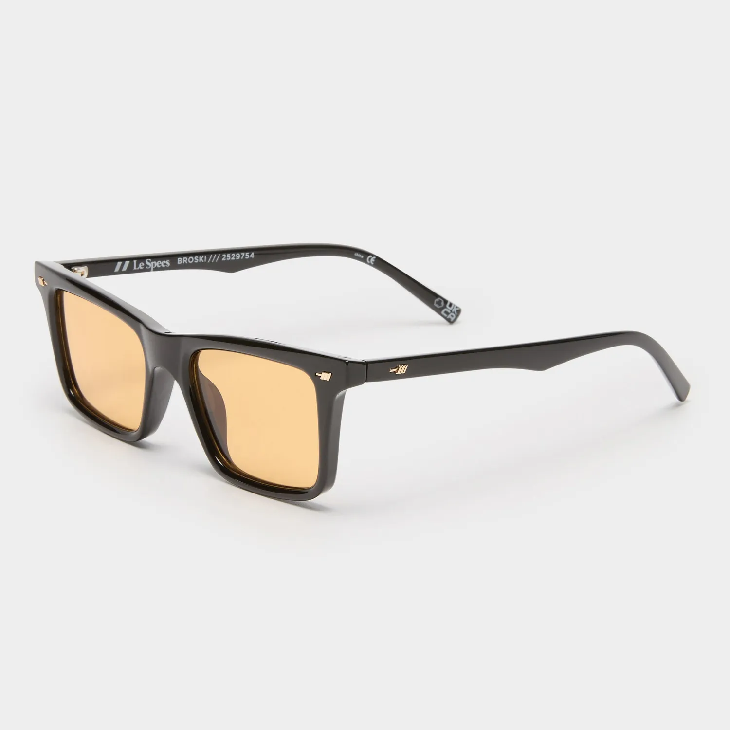 Le Specs Broski occhiale da sole nero ambra uomo