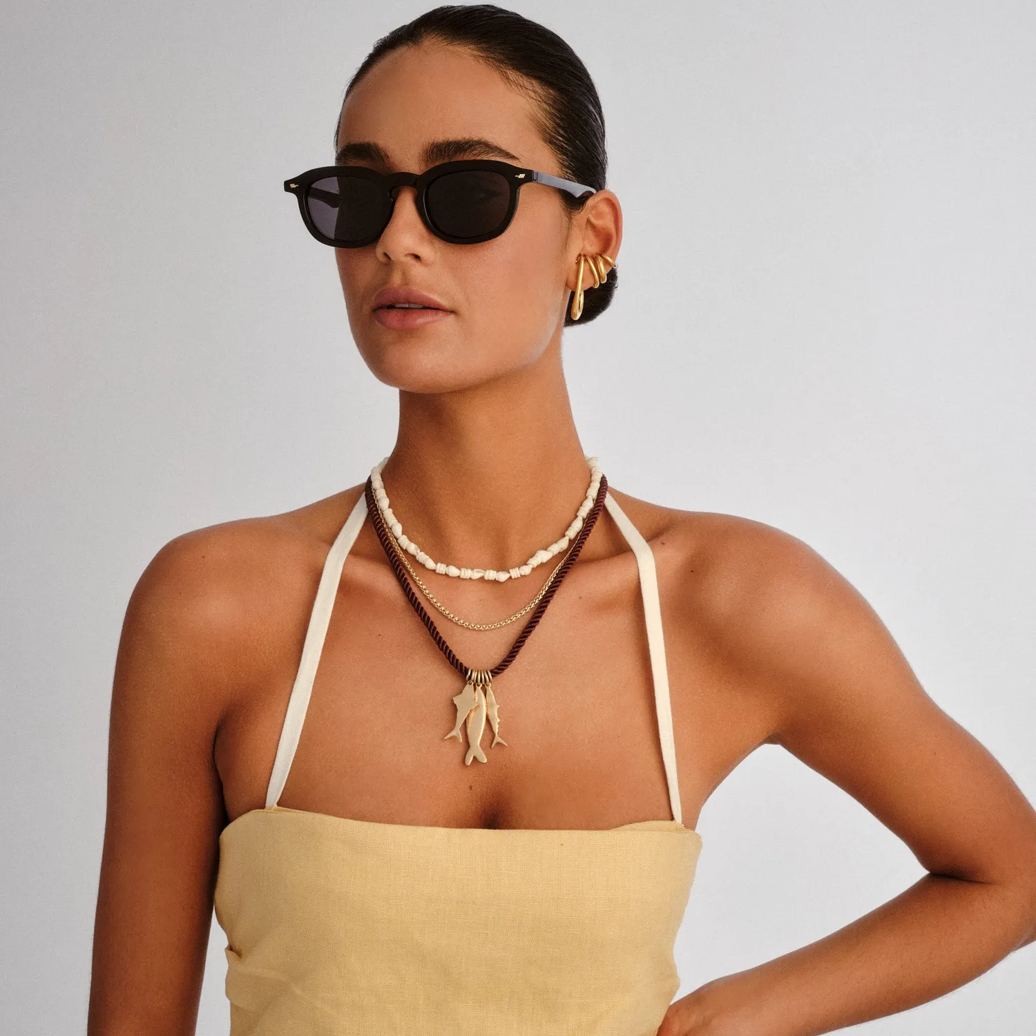Le Specs Heart Throb occhiali da sole nero polarizzato