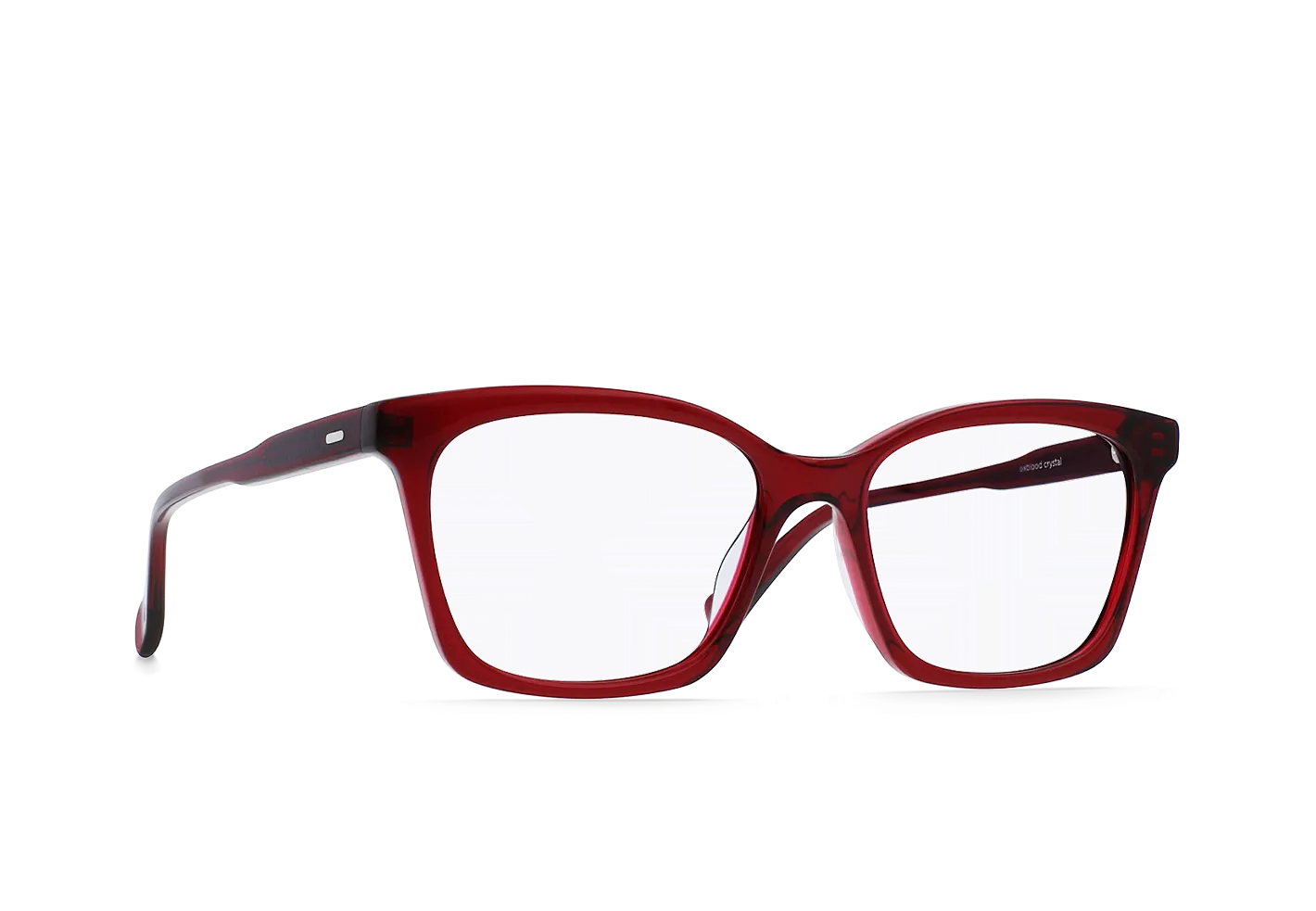 Raen Del montatura da vista Oxblood Clear 53 acetato