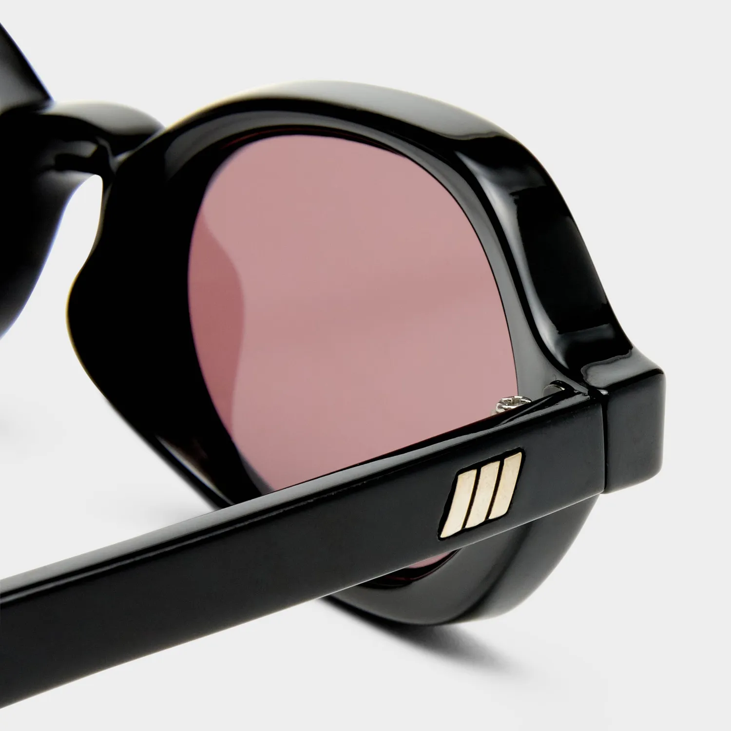 Le Specs Foundry occhiali da sole neri ovali stretti