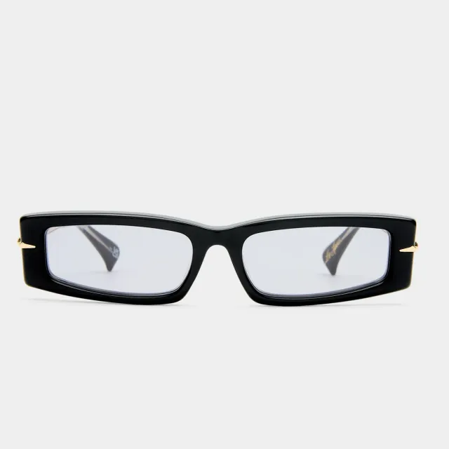 Le Specs Numero Diez occhiale da sole nero rettangolare