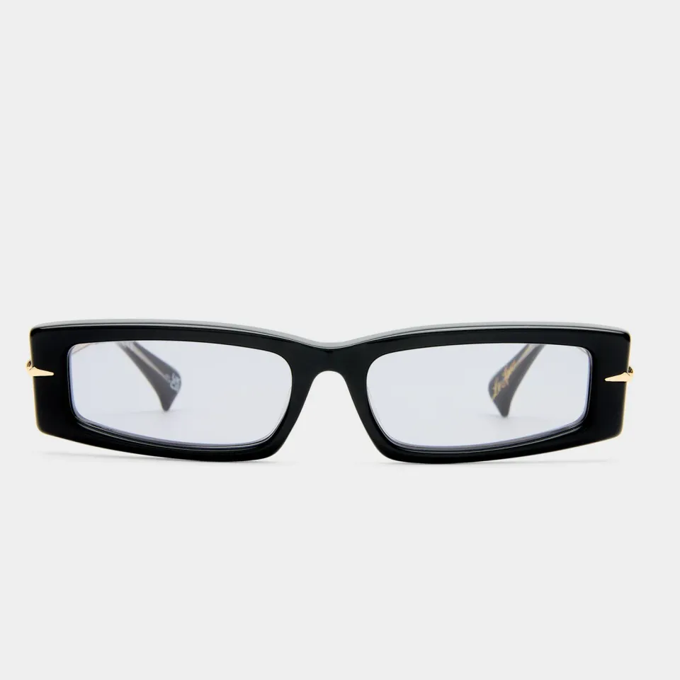Le Specs Numero Diez occhiale da sole nero rettangolare