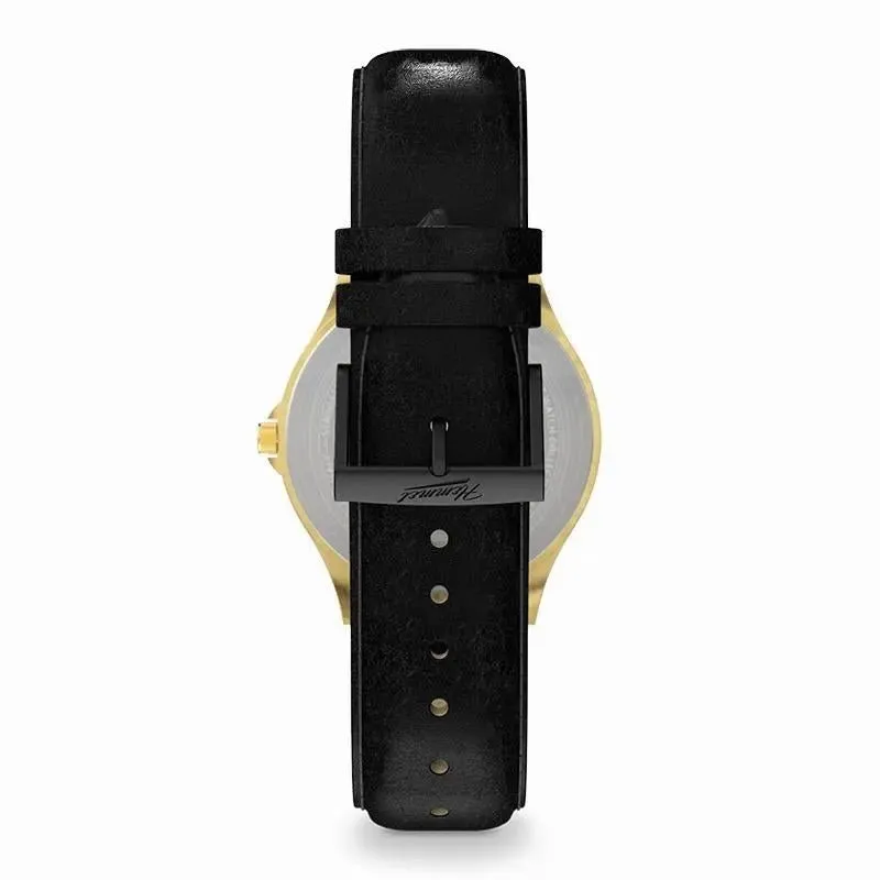 Hemmet H Watch Series 2 orologio nero pelle acciaio