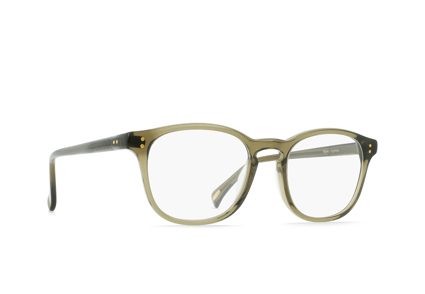 Raen St. Malo II occhiali da vista Khaki Crystal 50 rotondi
