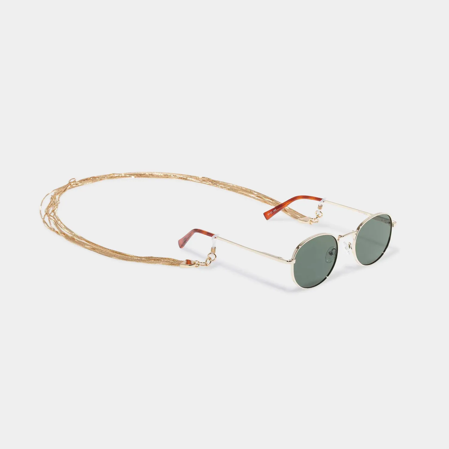 Le Specs Y2K catenella occhiali oro lucido