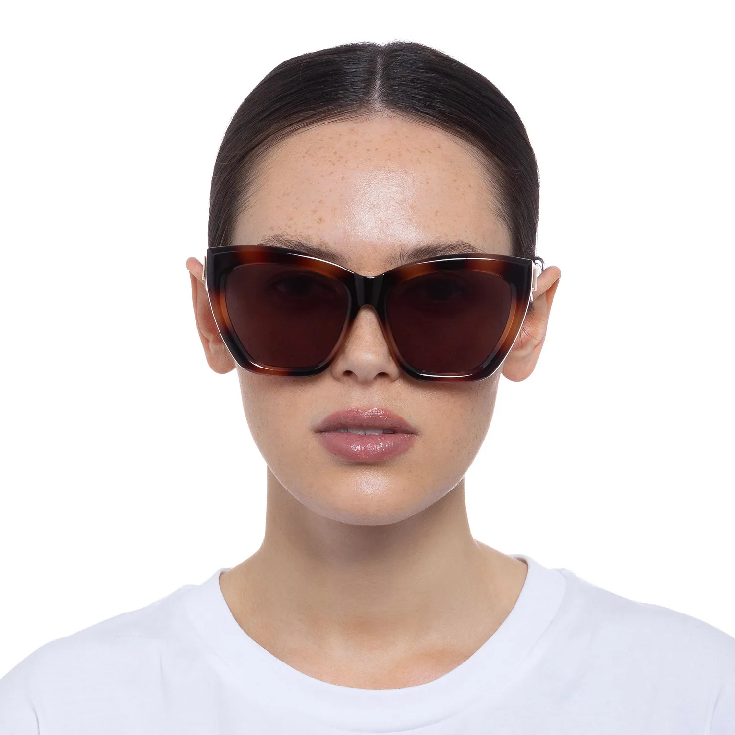 Le Specs Vamos occhiali da sole tartarugato cat-eye