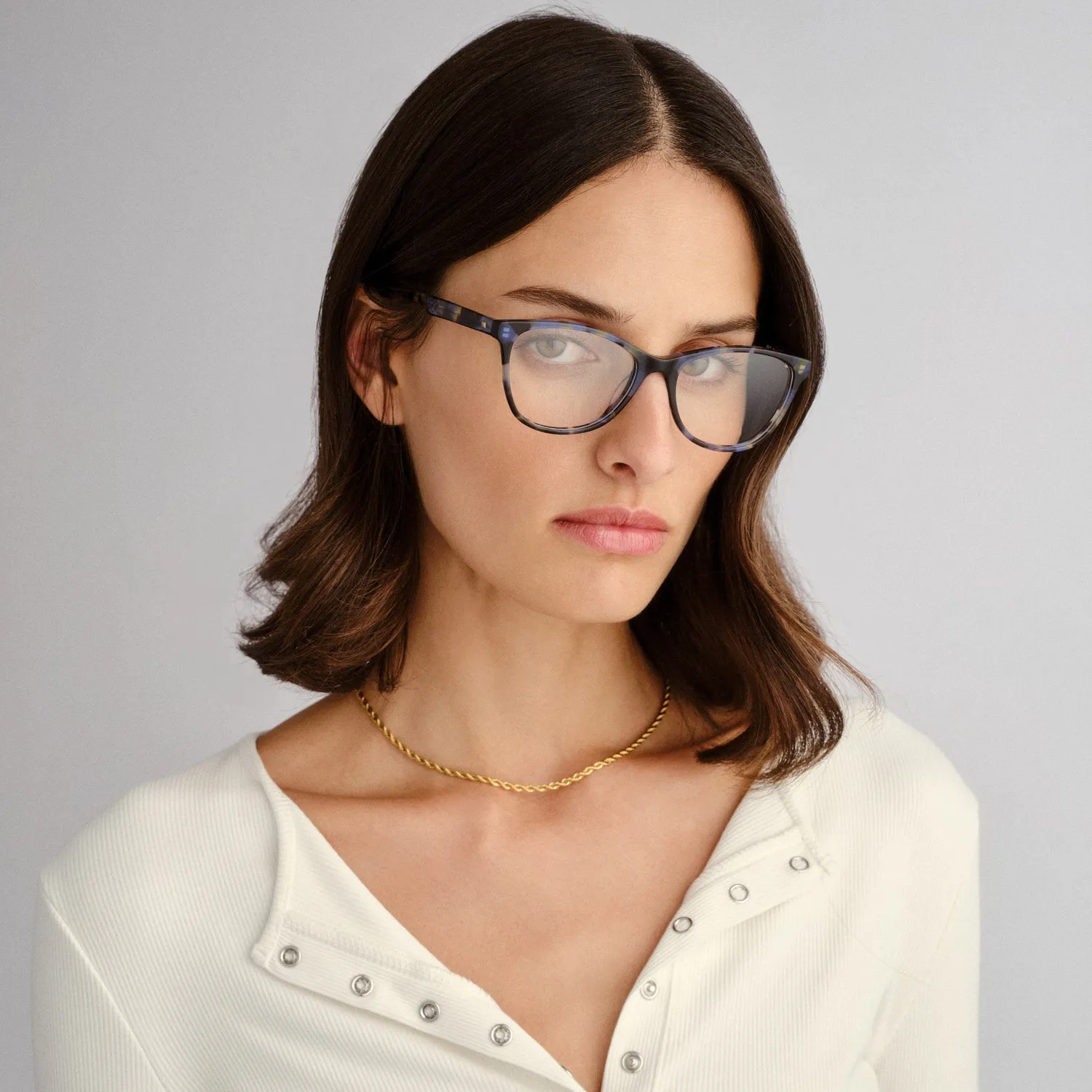 Le Specs Allegory montatura da vista navy tort cat-eye