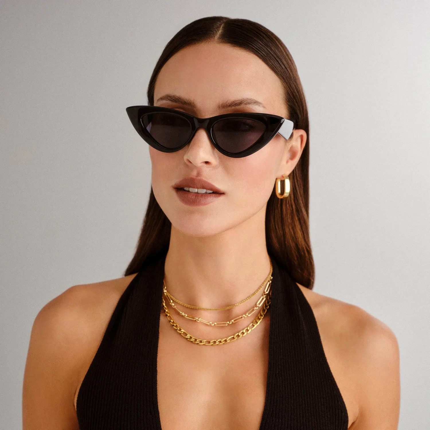 Le Specs Hypnosis occhiali da sole nero cat-eye