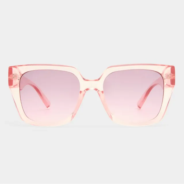 Le Specs The Illusion occhiali da sole rosa oversize