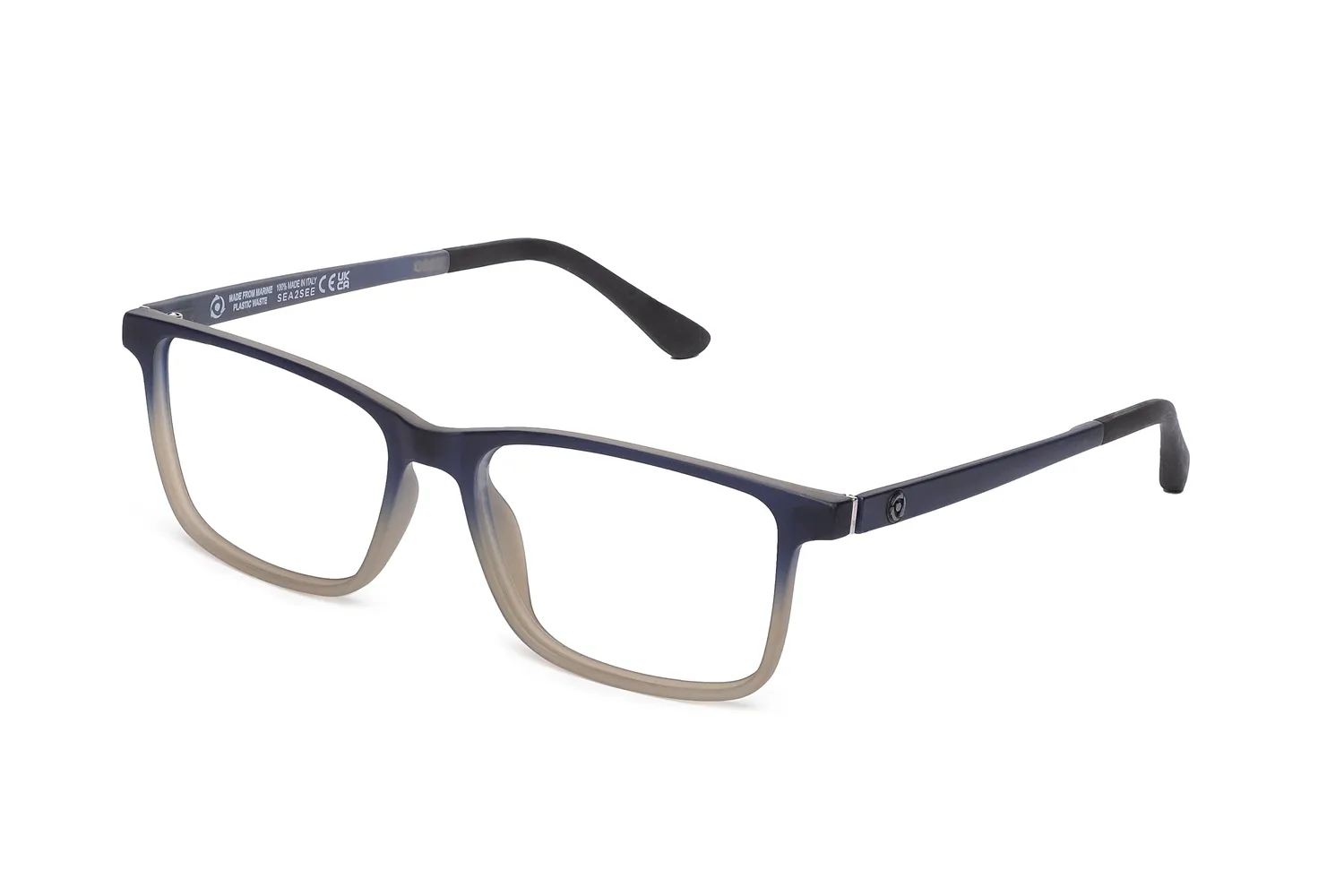Sea2see Giorgio montatura vista nera con clip sole
