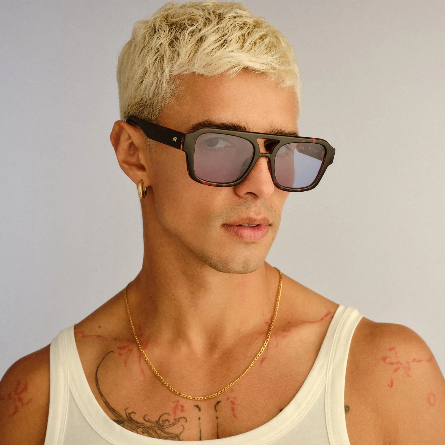Le Specs Subzero+ occhiale da sole tort aviatore blu
