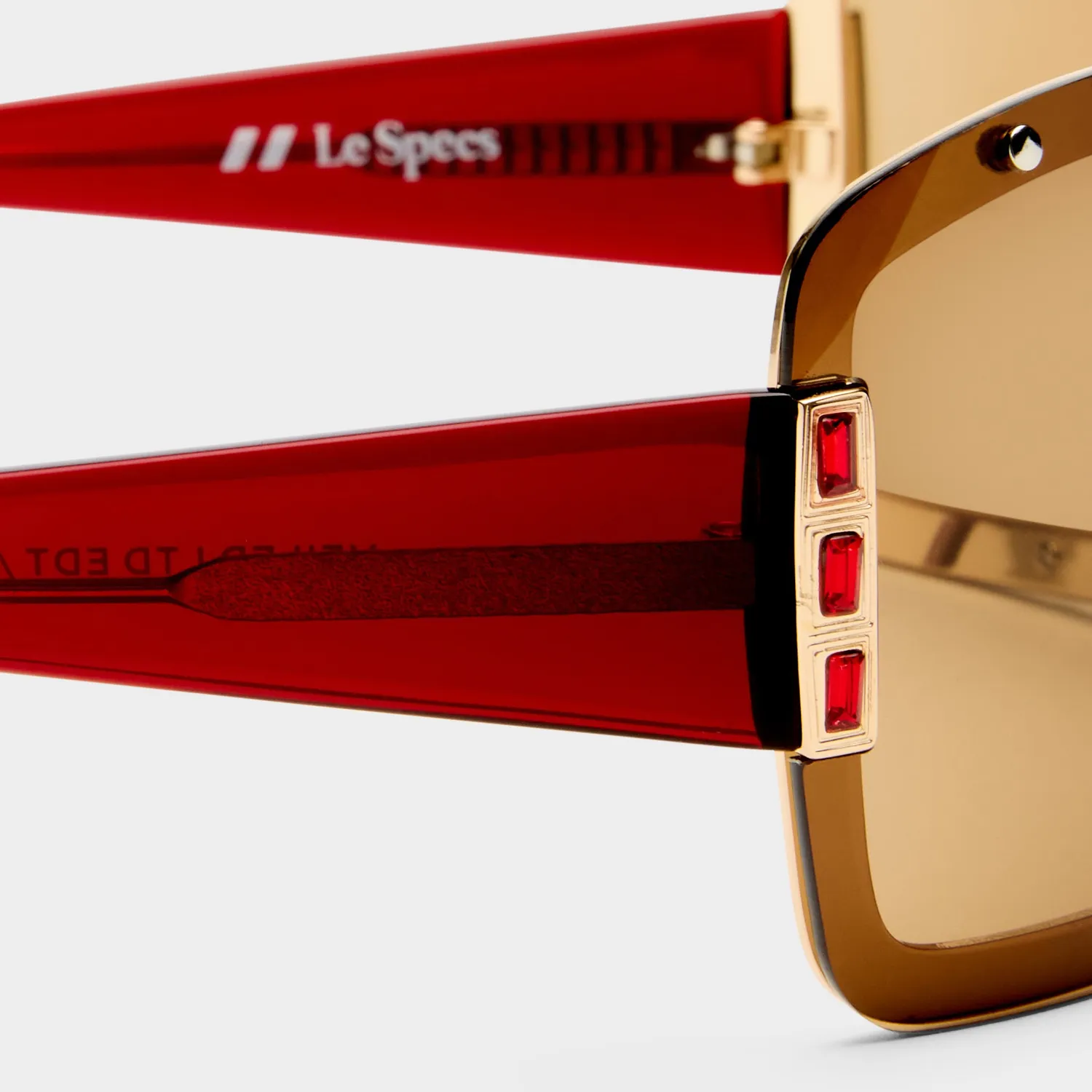Le Specs Veiled occhiale da sole gold vermilion