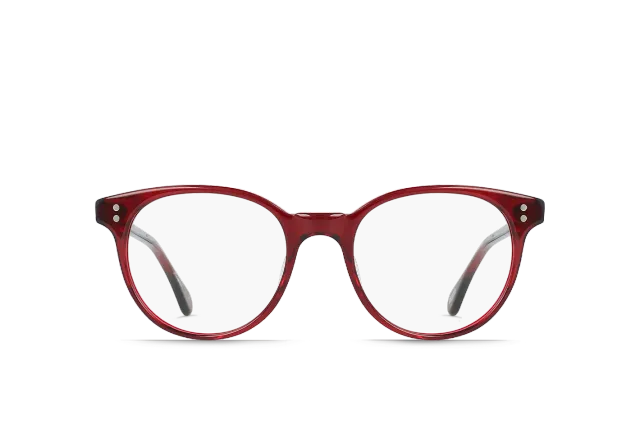 Raen Marin Oxblood Clear 48 montatura vista cat-eye