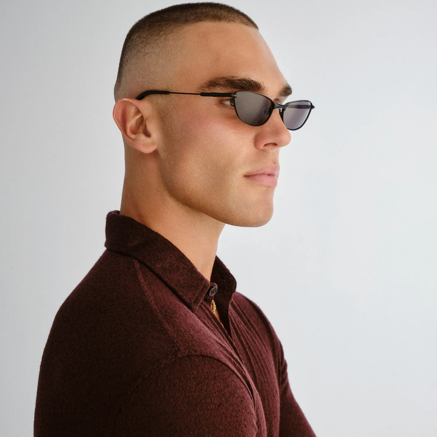 Le Specs Thorned occhiale da sole nero cat-eye