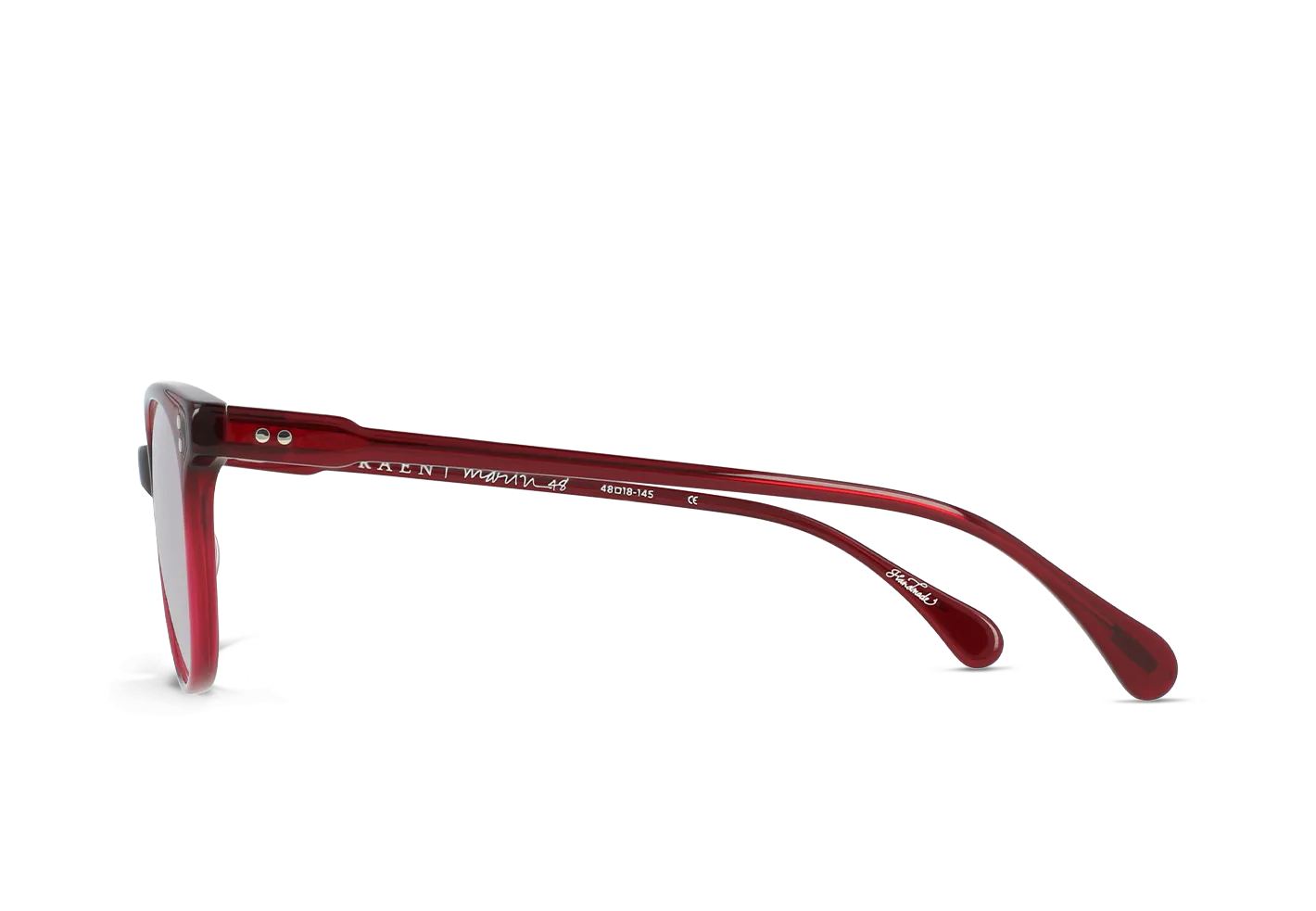 Raen Marin Oxblood Clear 48 montatura vista cat-eye