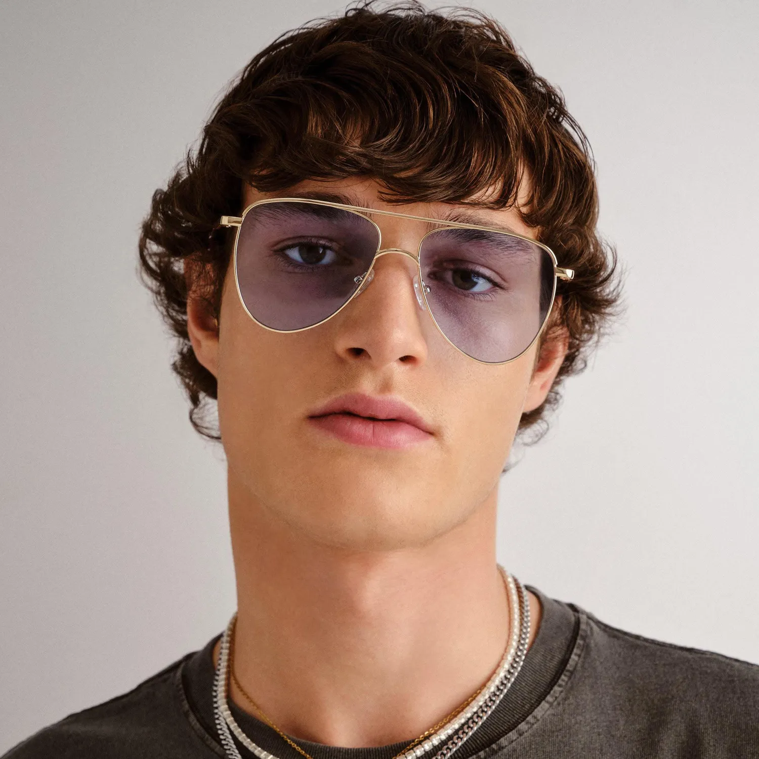 Le Specs The Duke occhiali da sole oro aviatore