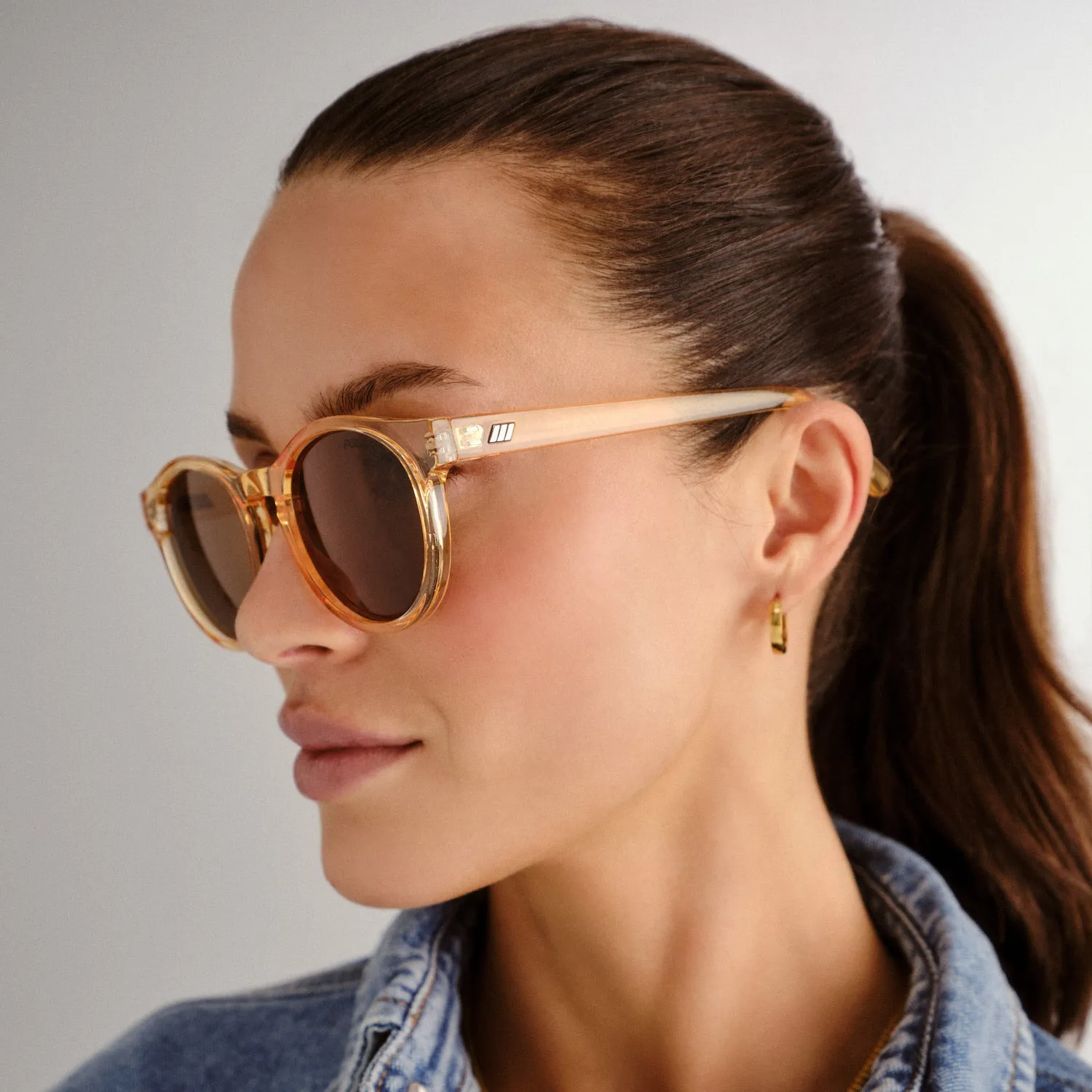 Le Specs Hey Macarena occhiale da sole biondo polarizzato