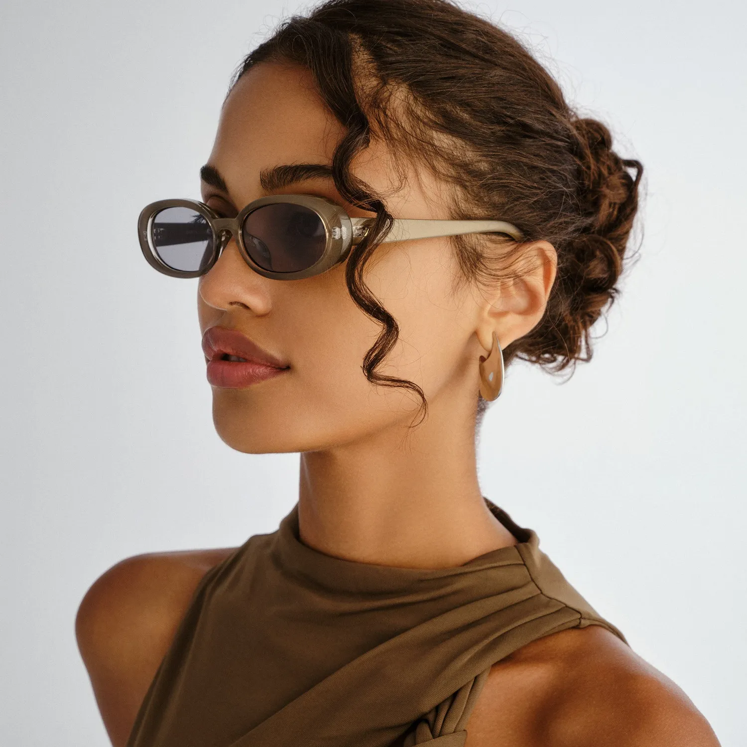 Le Specs Outta Love occhiale da sole olive pearl