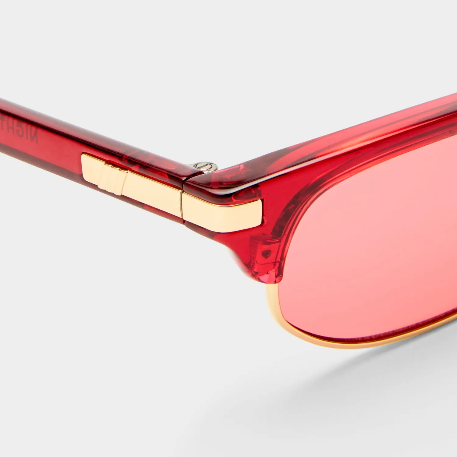 Le Specs Nightingale occhiale da sole rosso anni 90
