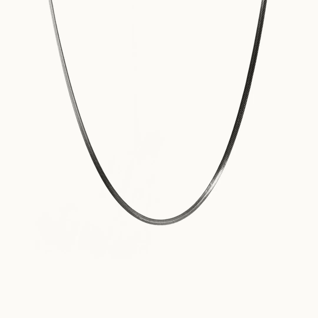 Hemmet Herringbone Chain collana oro giallo 45 cm