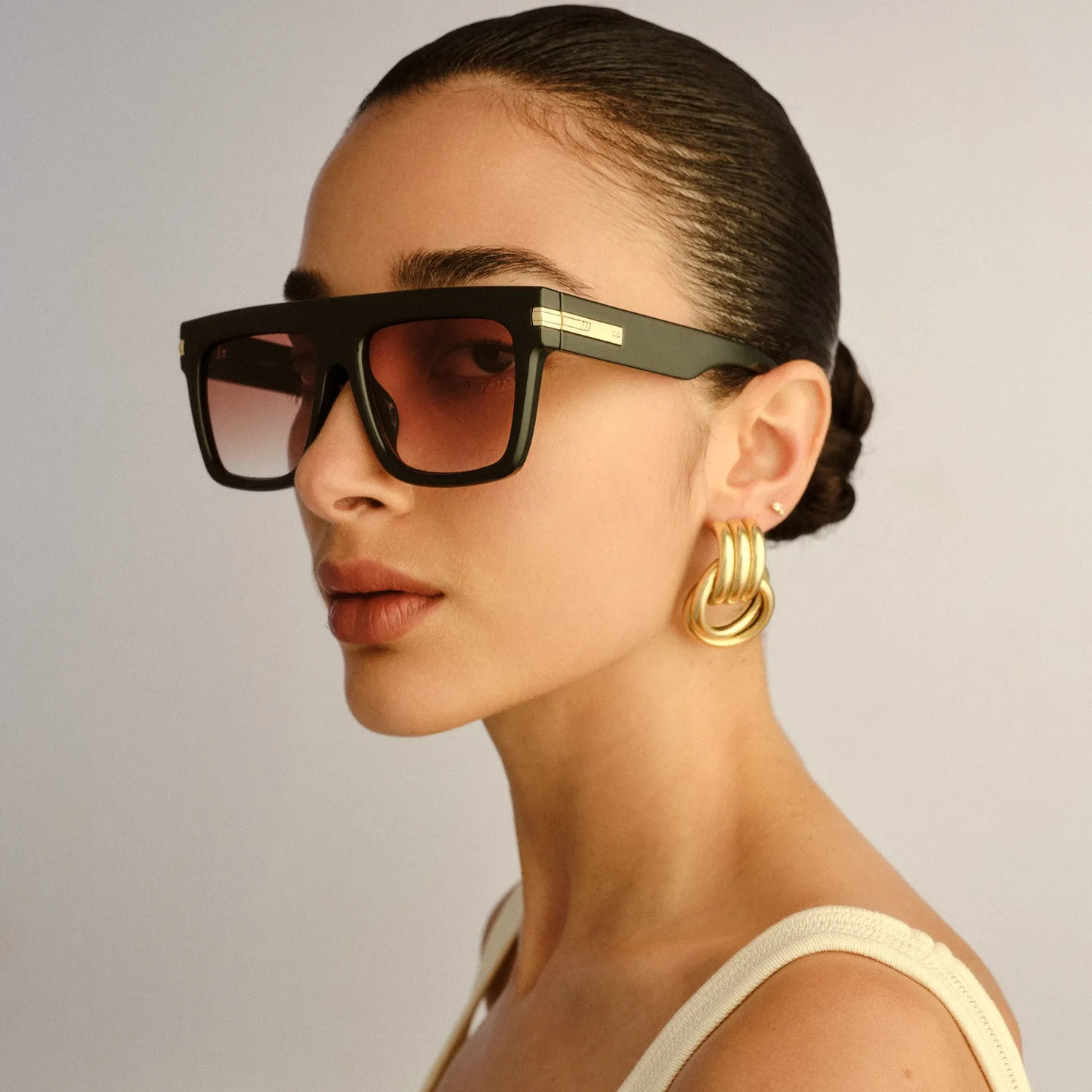 Le Specs Offside+ occhiali da sole shield dark khaki