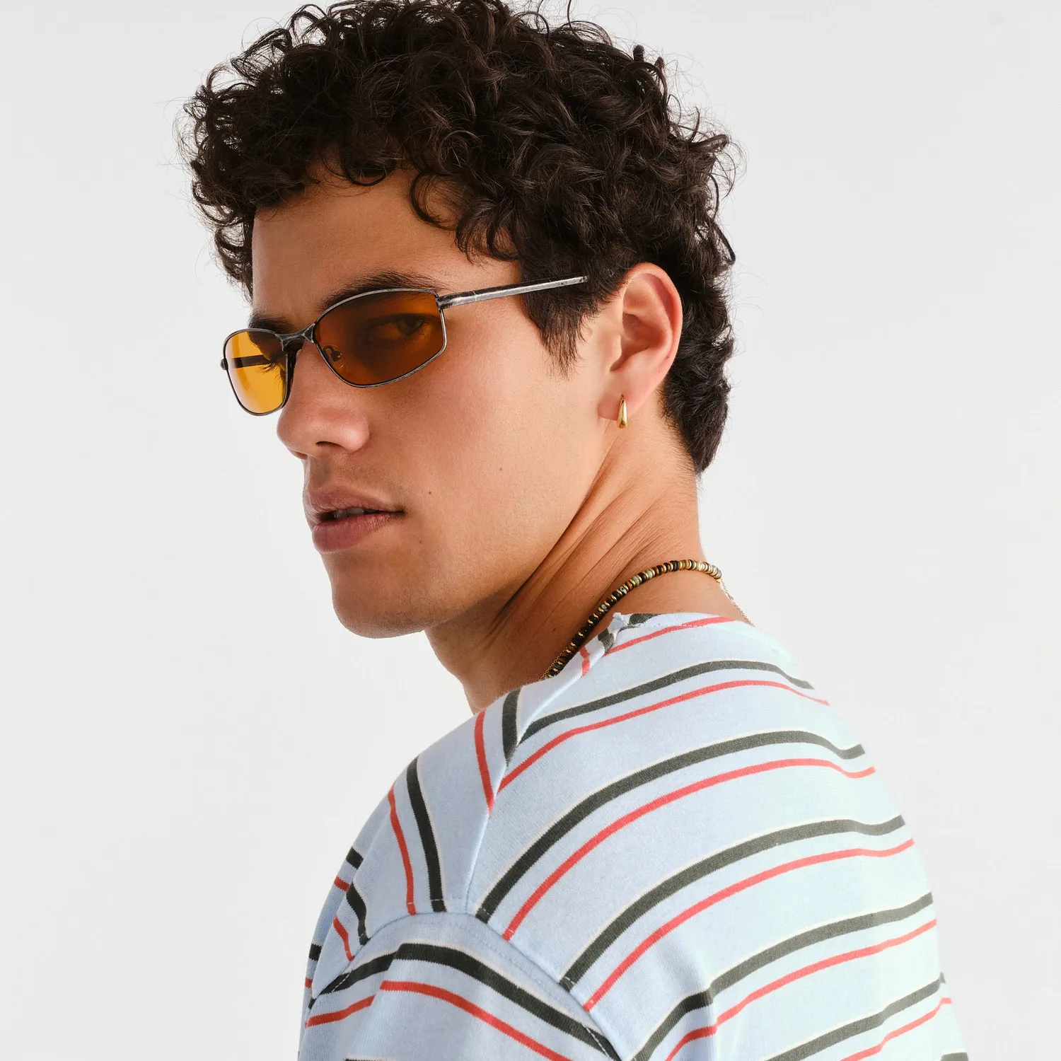 Le Specs Star Beam occhiale da sole gunmetal lente ottone