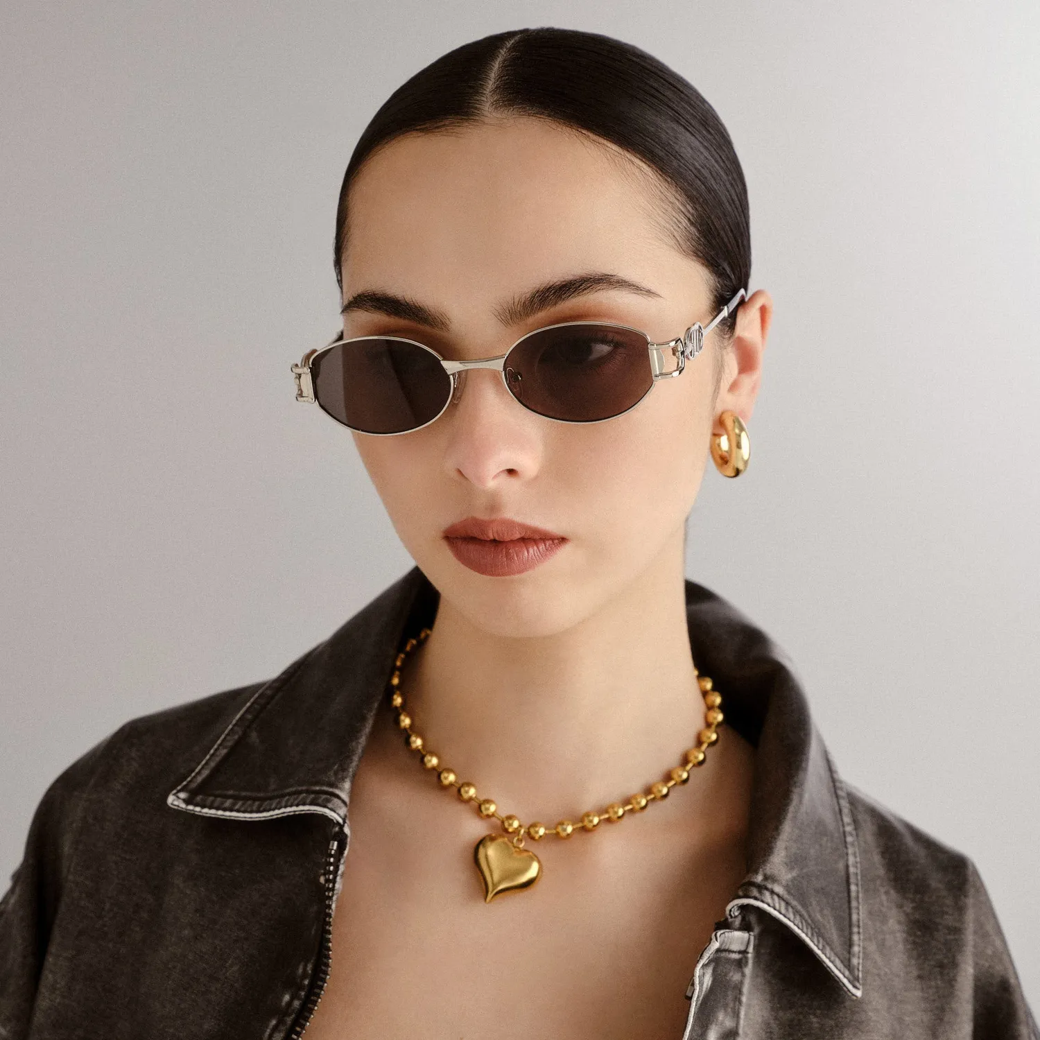 Le Specs The Forbidden occhiali da sole silver ovali