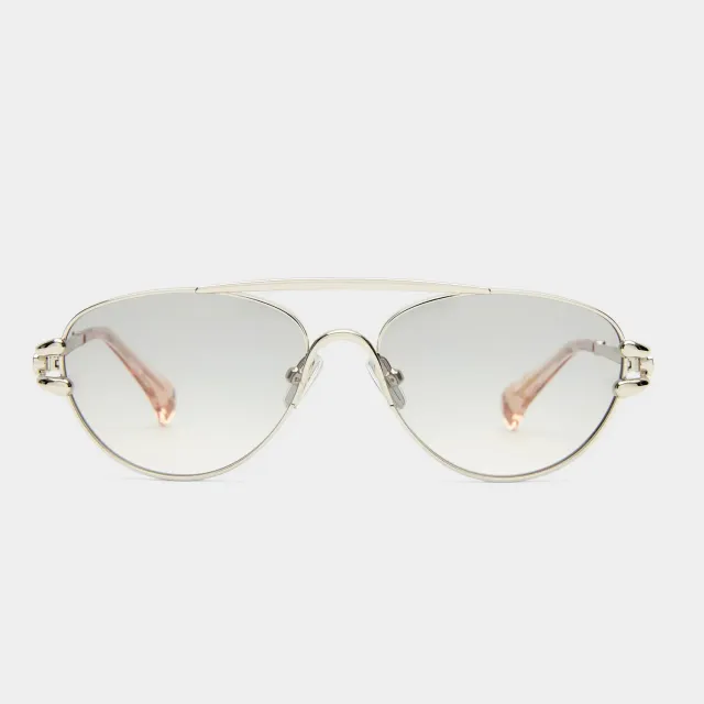 Le Specs Numero Seis occhiale da sole argento sfumato