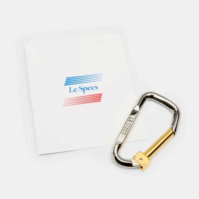 Le Specs Carabiner moschettone argento oro
