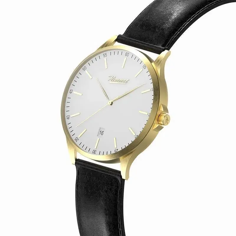 Hemmet H Watch Series 2 orologio cinturino pelle nera