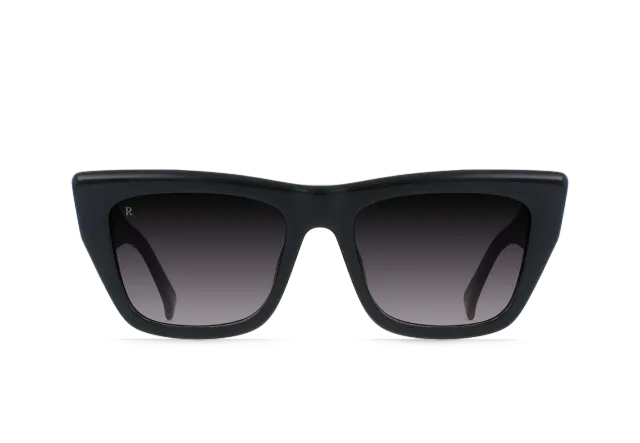 Raen Marza Crystal Black occhiali da sole specchiati 53