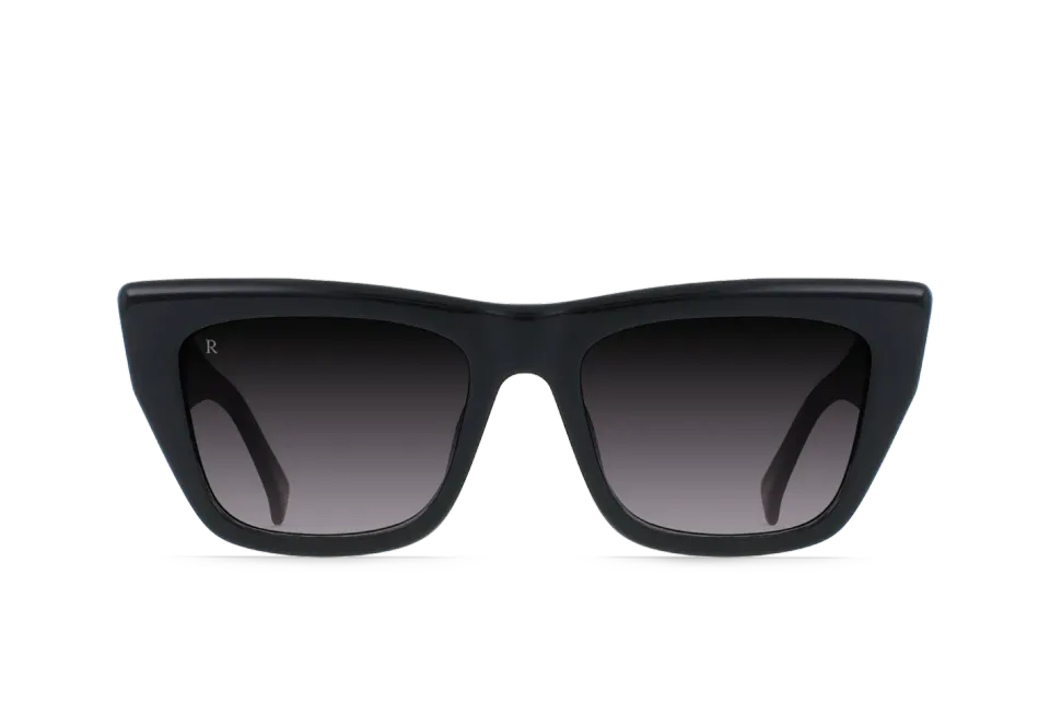 Raen Marza Crystal Black occhiali da sole specchiati 53