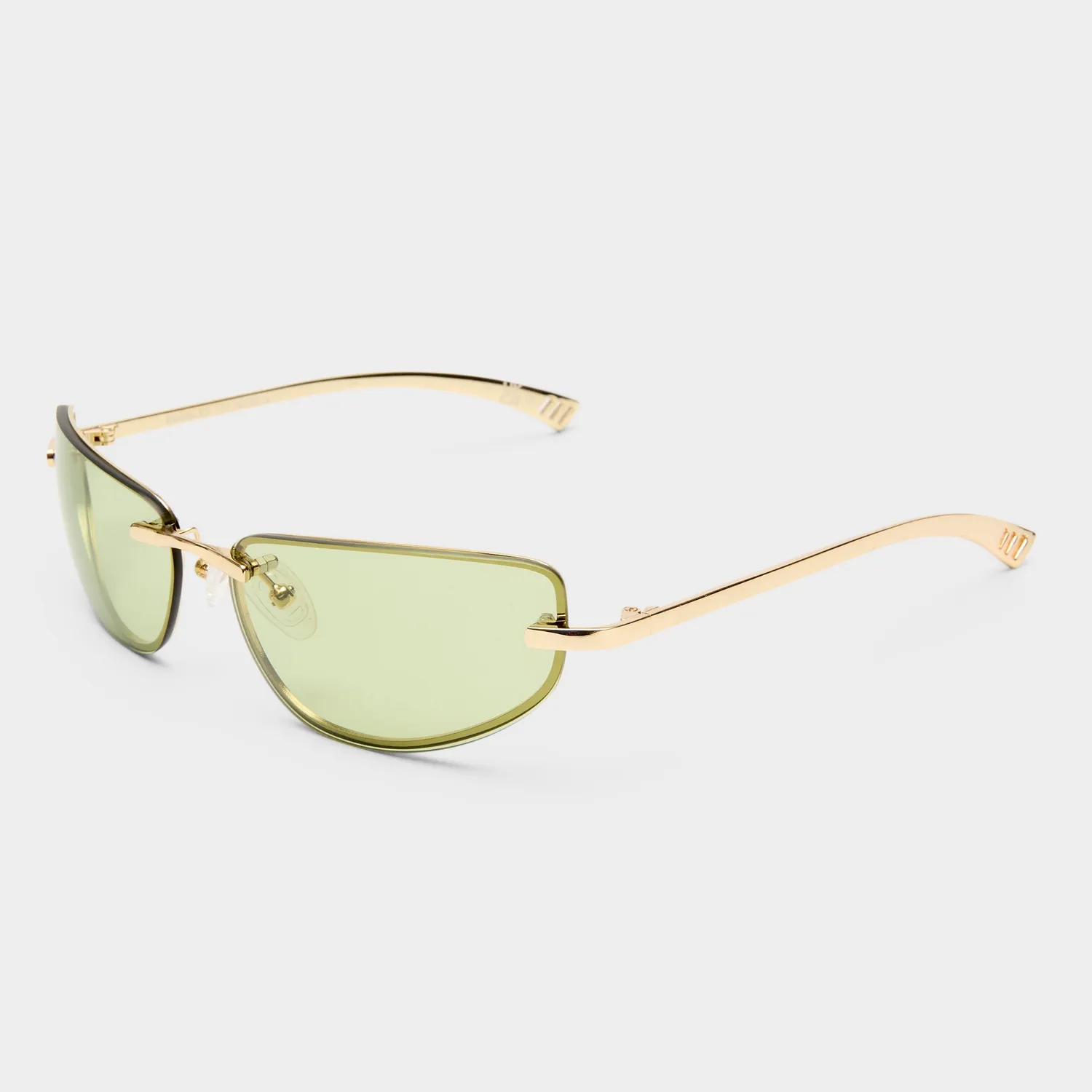 Le Specs Bubbles occhiali da sole gold verdi avvolgenti