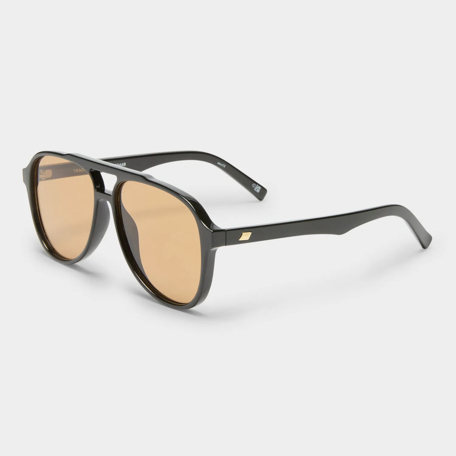 Le Specs Tragic Magic occhiali da sole neri anni 70