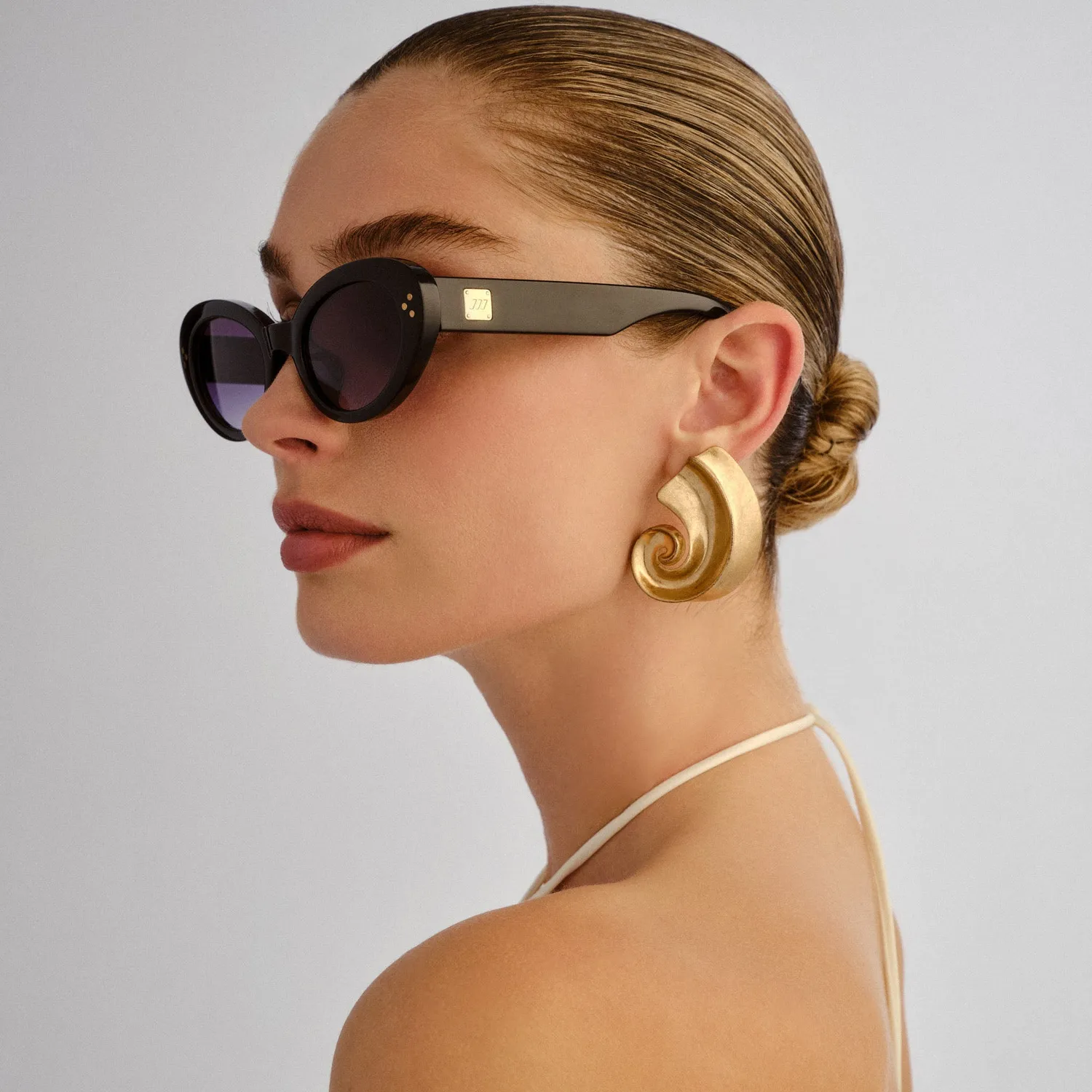 Le Specs Tootsie occhiale da sole nero cat-eye