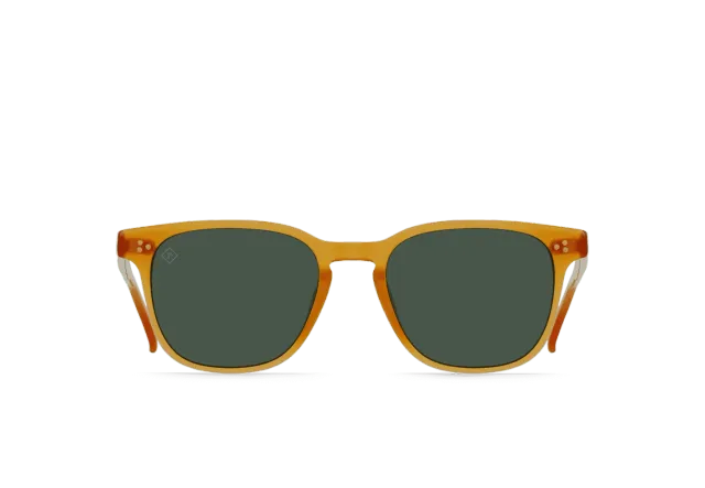 Raen Alvez occhiale da sole miele verde 50 squadrato