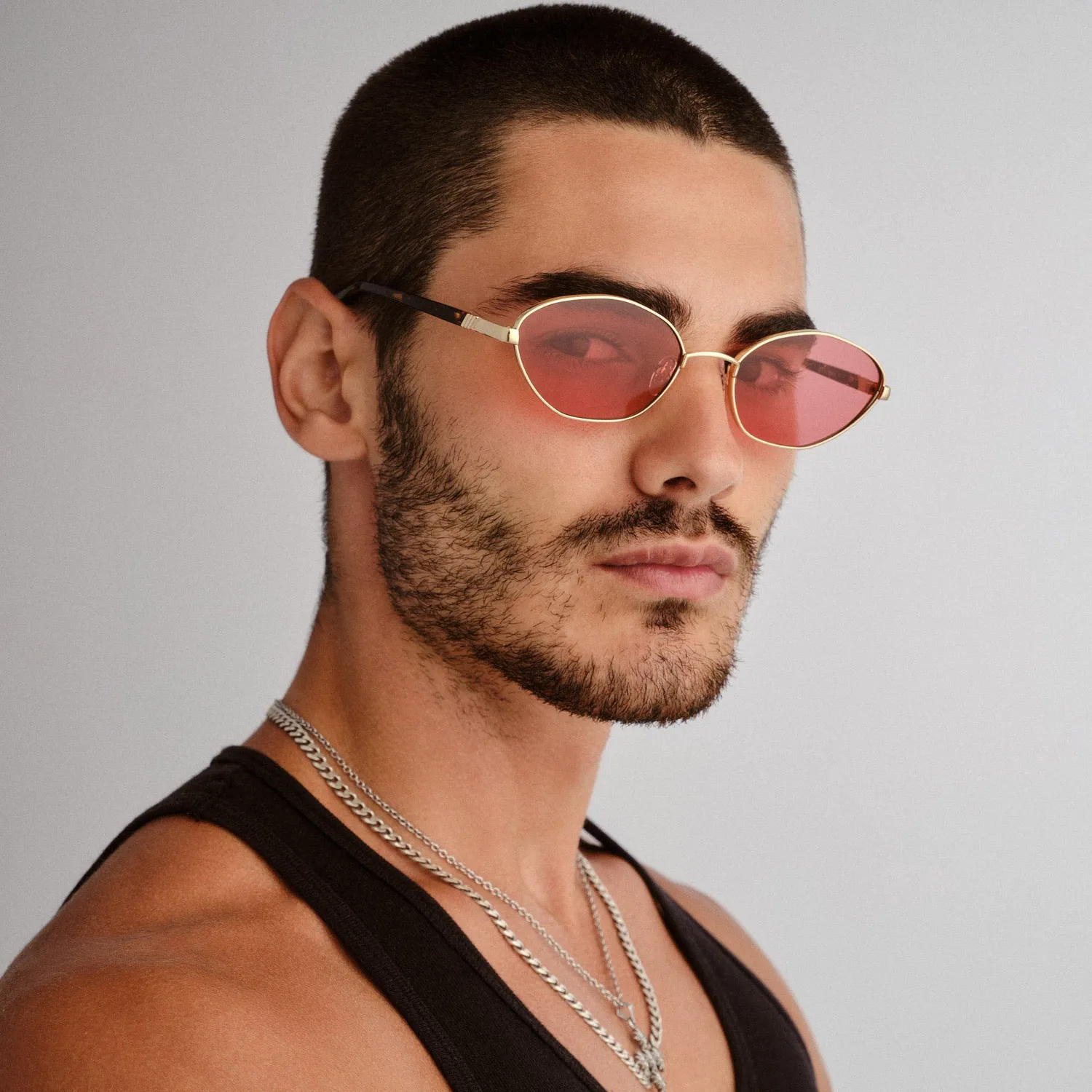 Le Specs Le Bebe occhiale da sole oro ovali