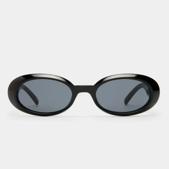 Le Specs Work It occhiale da sole nero ovale slim