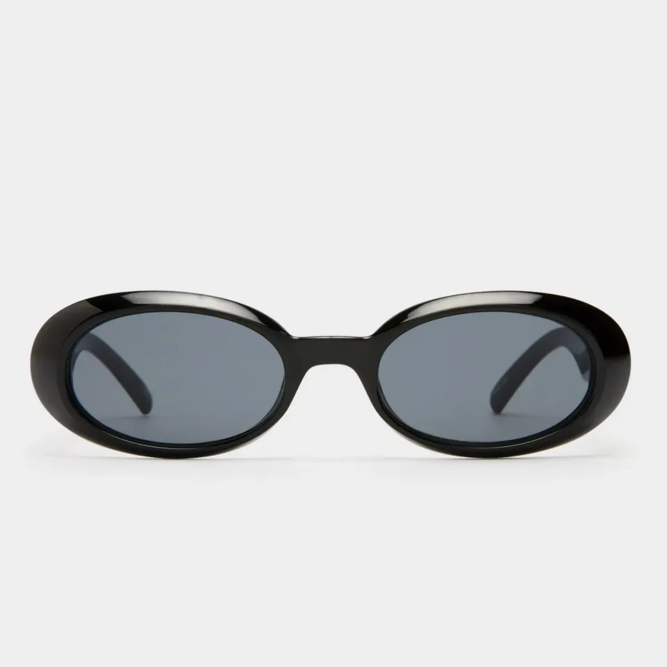 Le Specs Work It occhiale da sole nero ovale slim