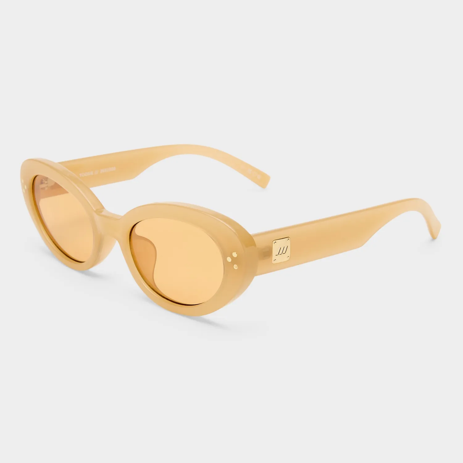 Le Specs Tootsie+ occhiale da sole nude giallo larga
