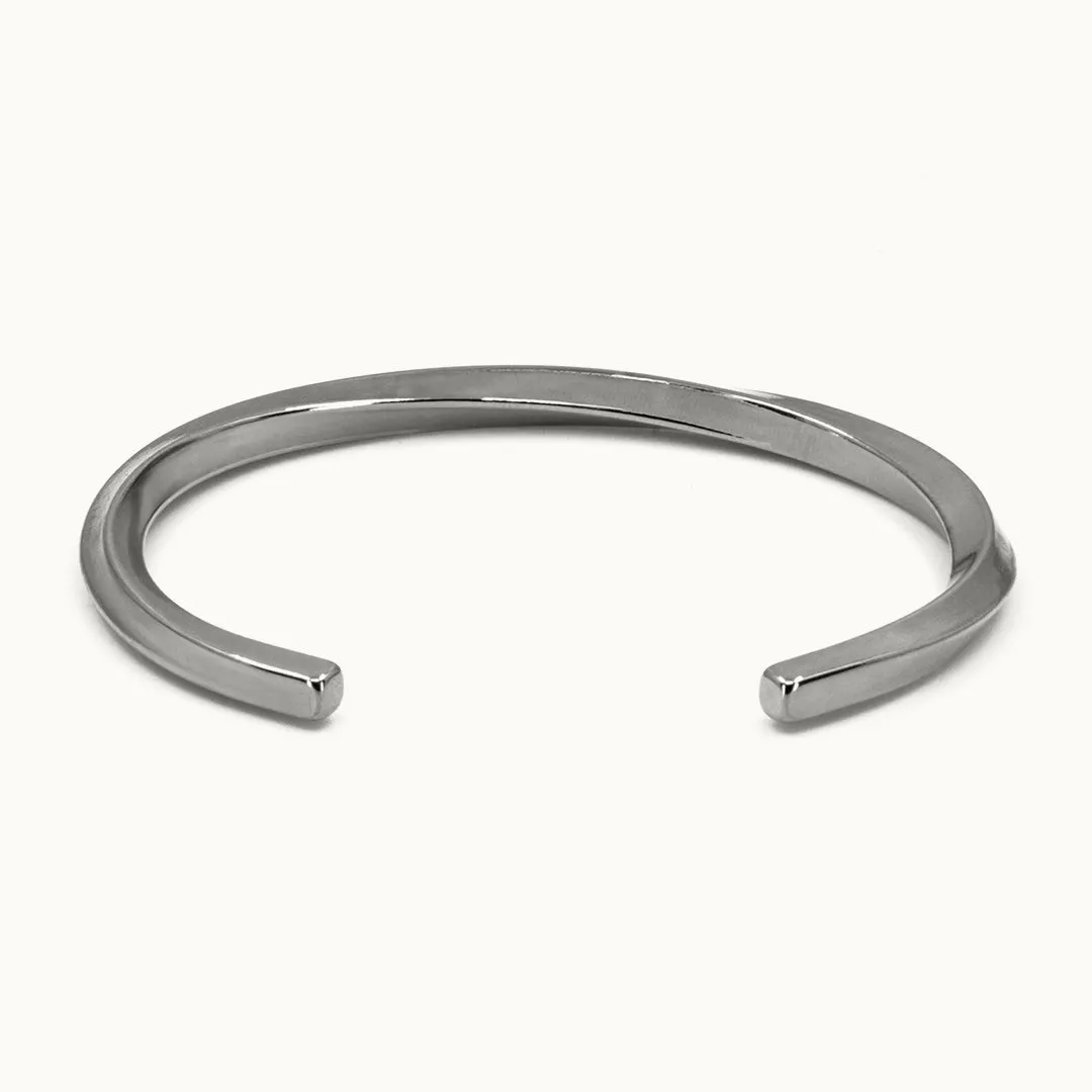 Hemmet Principle Adjustable Twisted Cuff bracciale oro giallo