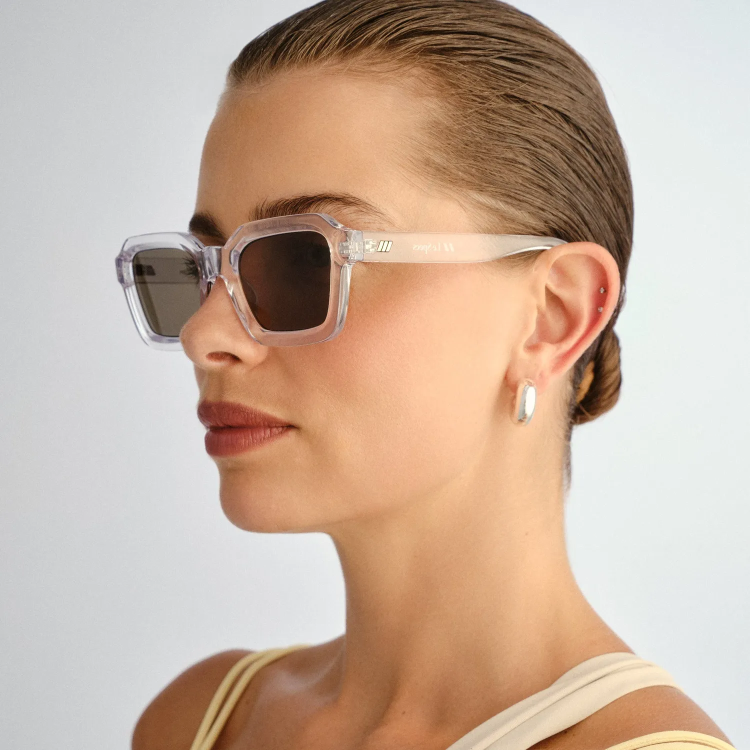 Le Specs Impossible occhiali da sole clear verdi