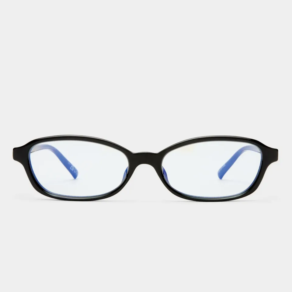 Le Specs Honey Pot occhiale luce blu nero rettangolare