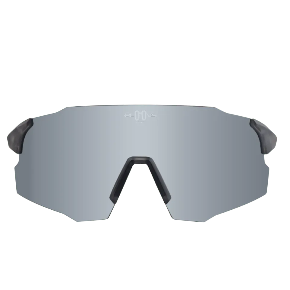 Bloovs Stelvio Crystal Gray Silver occhiali da sole sportivi