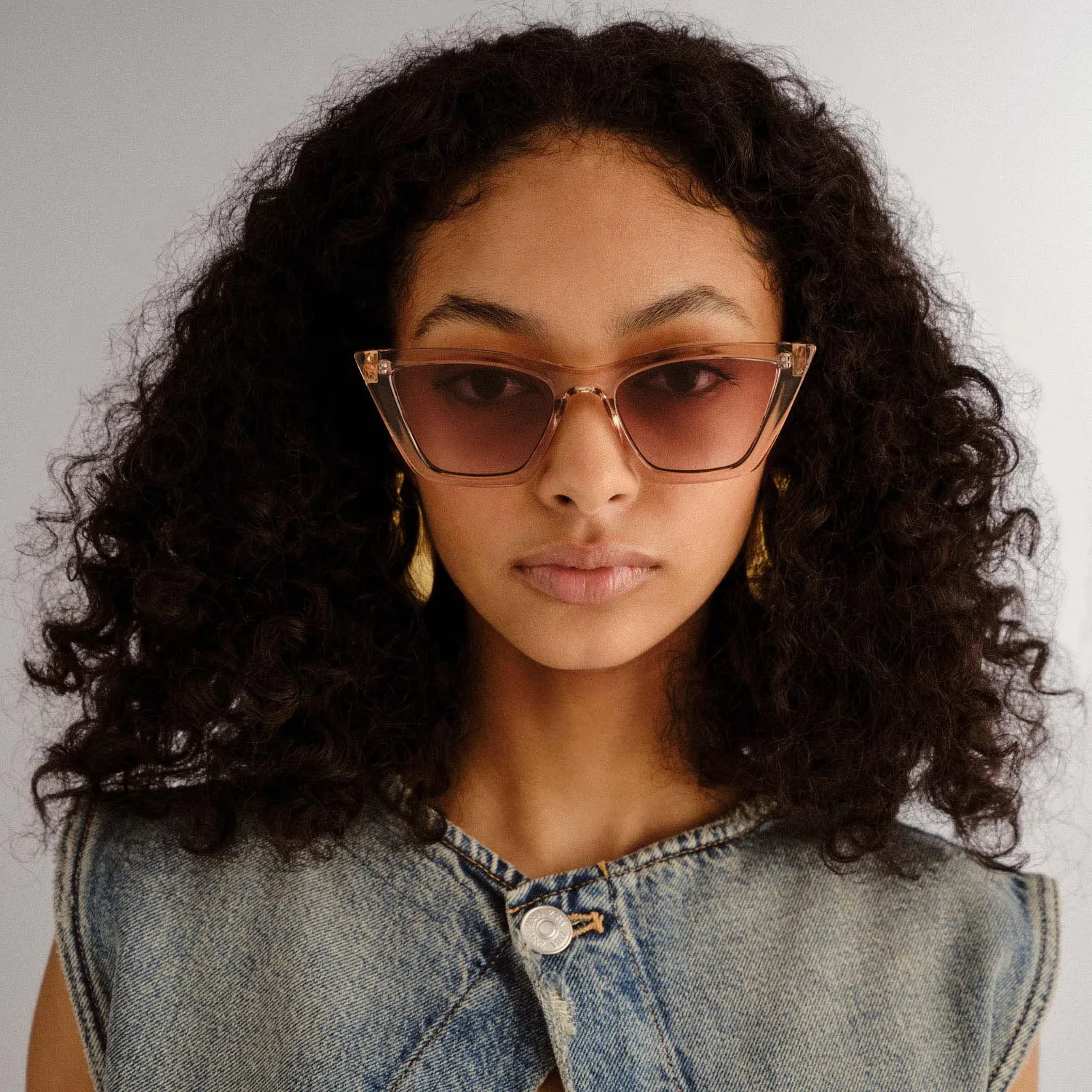 Le Specs Velodrome occhiali da sole vaniglia sfumati