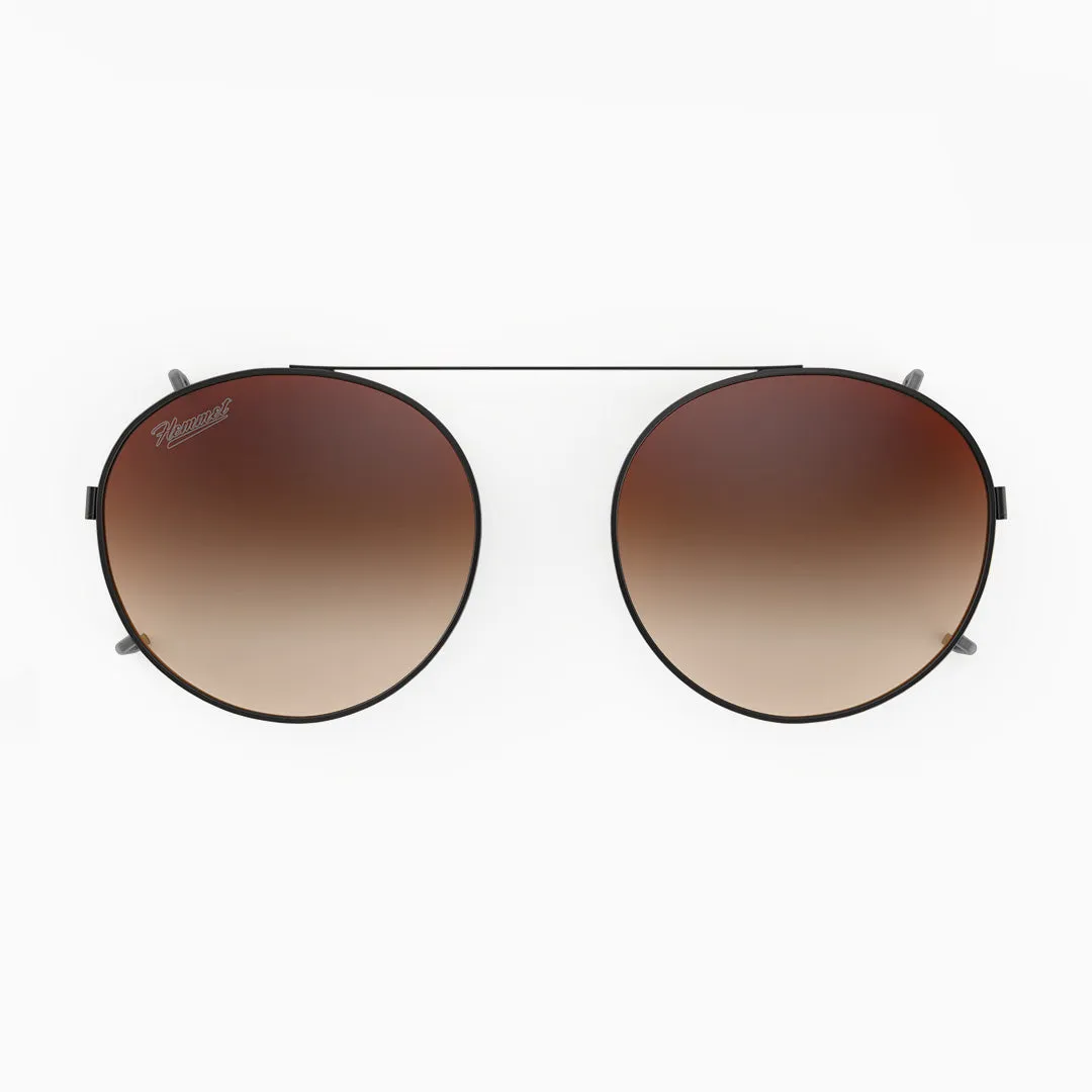 Hemmet Clip-on S2 Light Brown occhiali sole oro