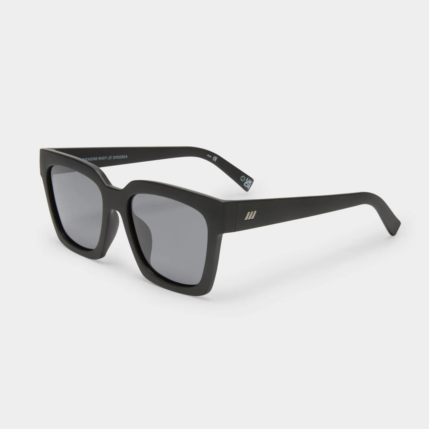 Le Specs Weekend Riot occhiale da sole nero opaco polar
