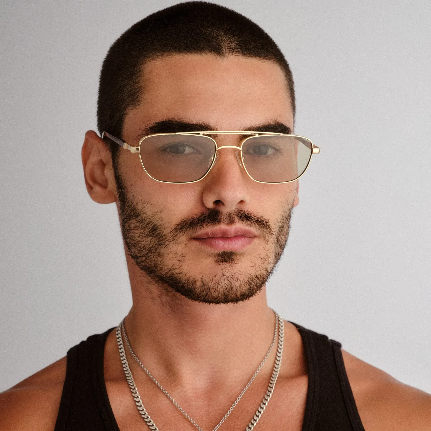 Le Specs Le Mimi occhiale da sole gold moss aviatore