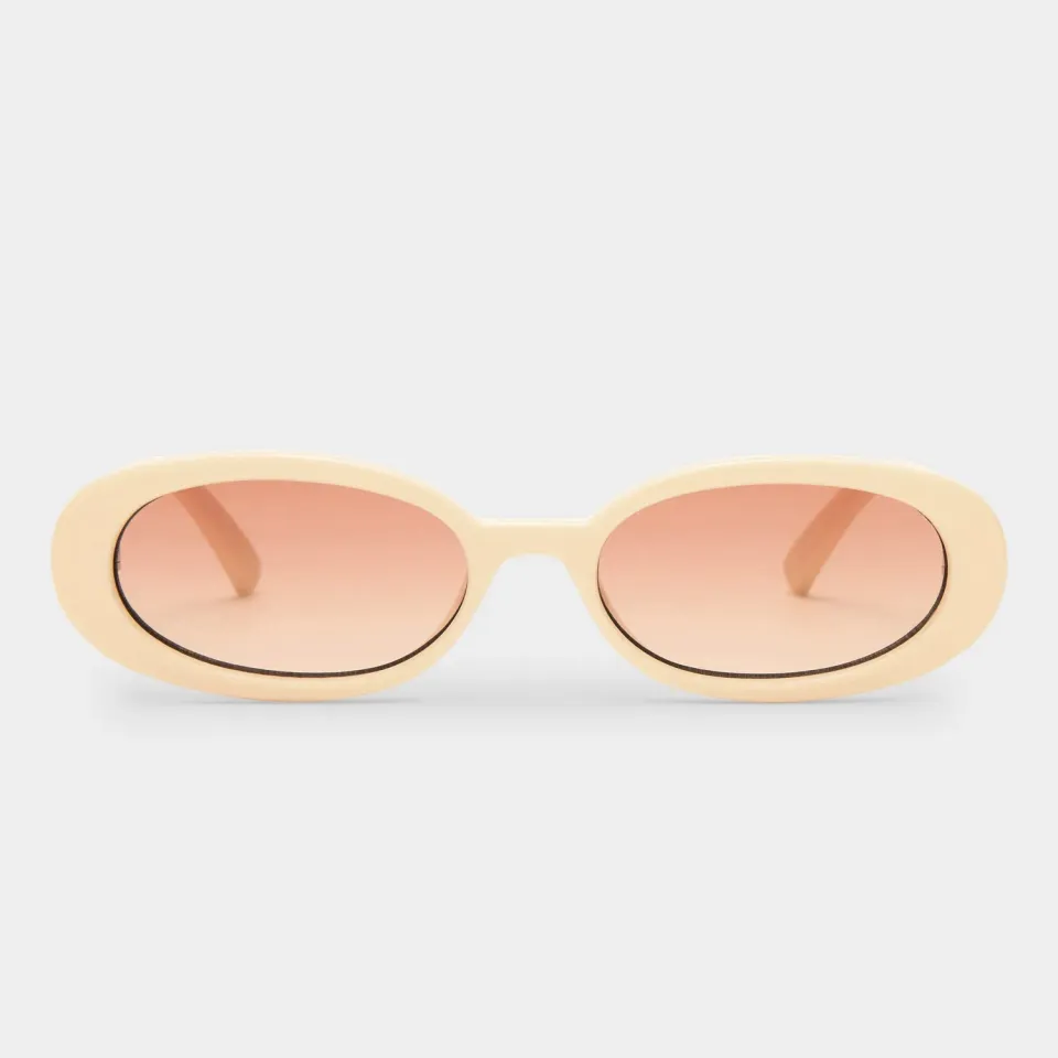 Le Specs Outta Love occhiali da sole ecru marrone