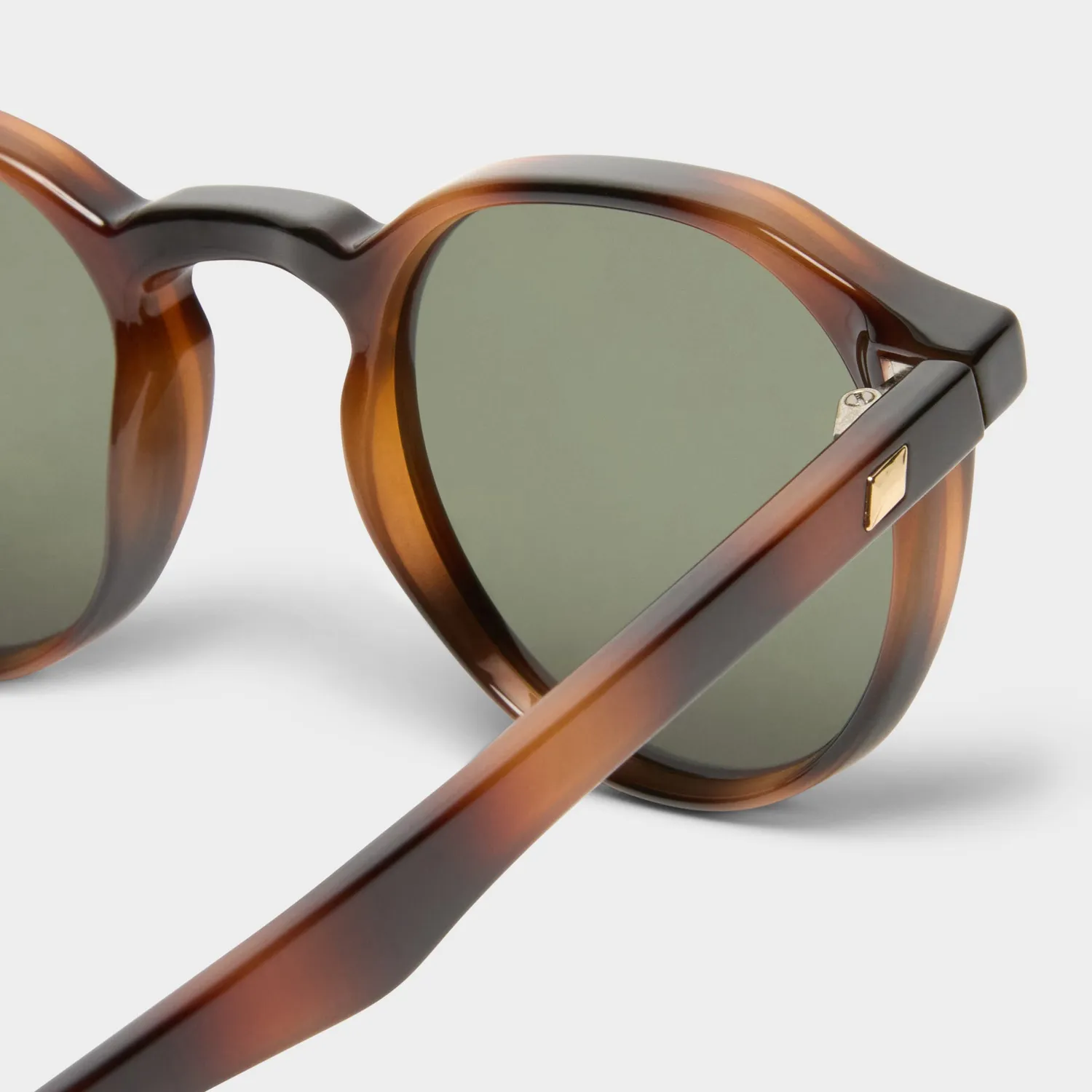 Le Specs Galavant occhiale da sole tartarugato rotondo